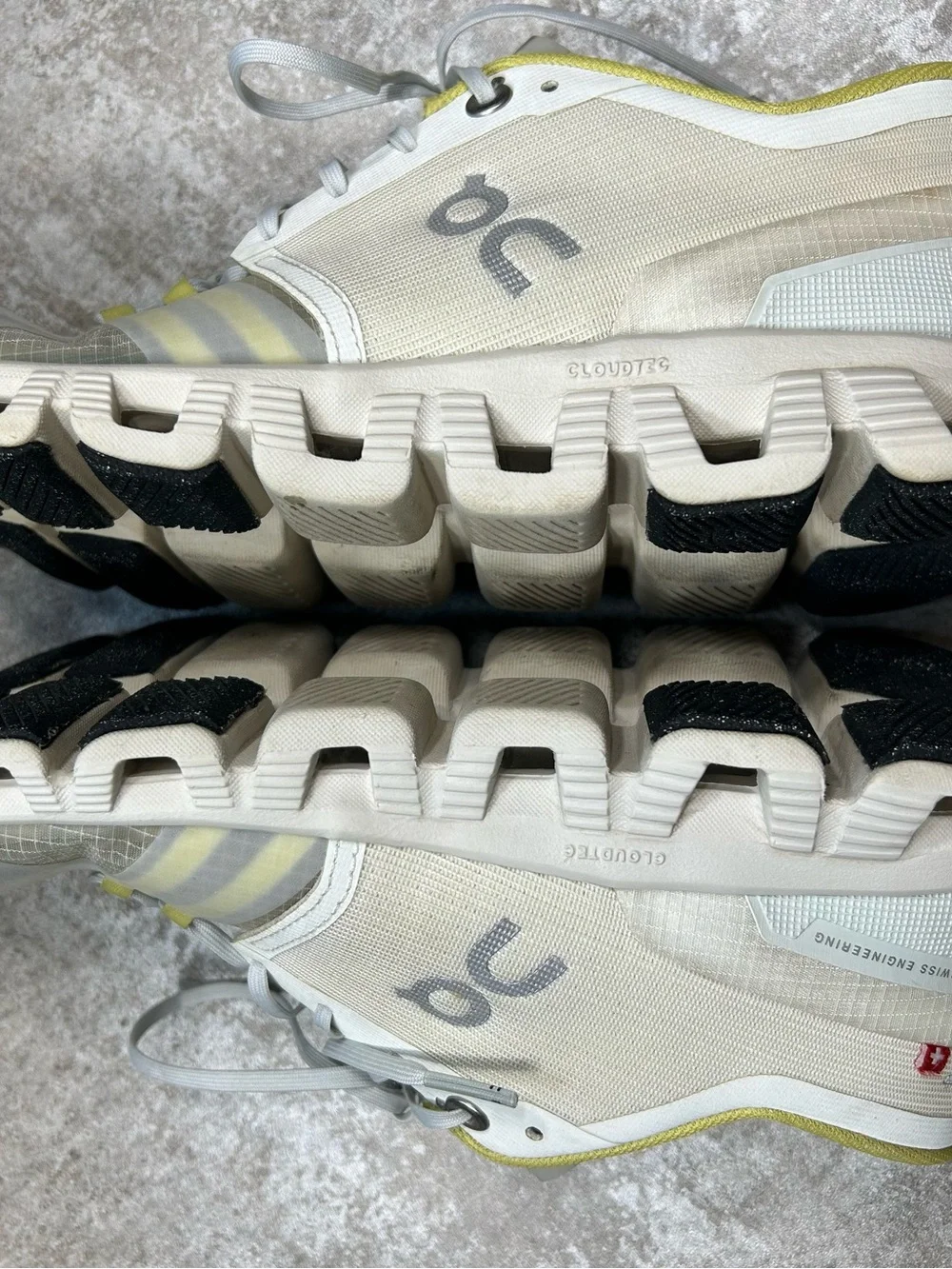 On Running Running Cloudnova Womens Size  8 Running Shoes - White & Lemon